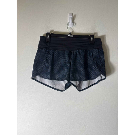 Lululemon Black and Dark Blue Athletic Shorts Sz 6