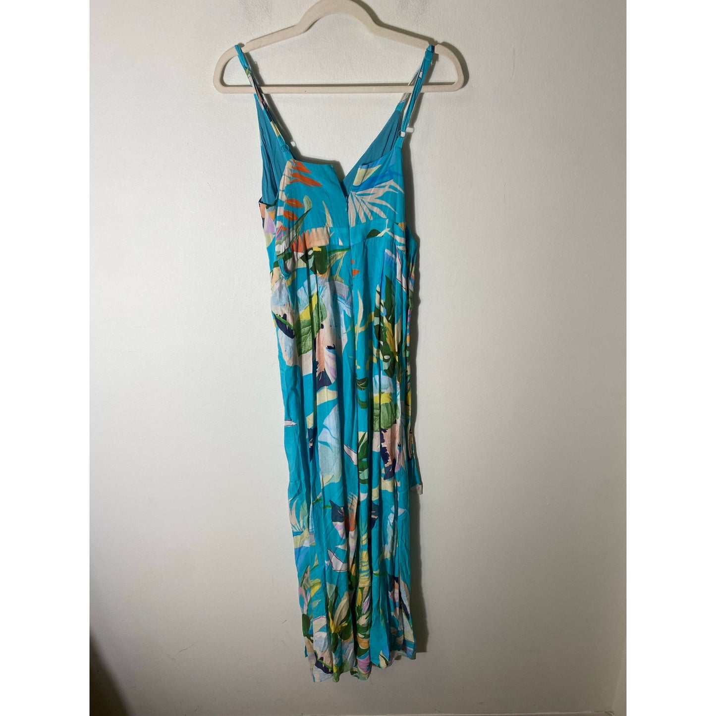 Boston Proper Blue Floral Sleeveless Maxi Dress Sz 2