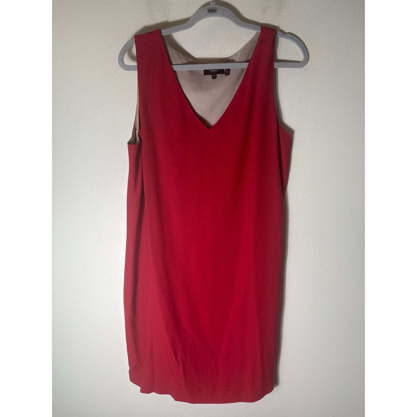 Theory Rust Sleeveless Shift Dress Sz 10