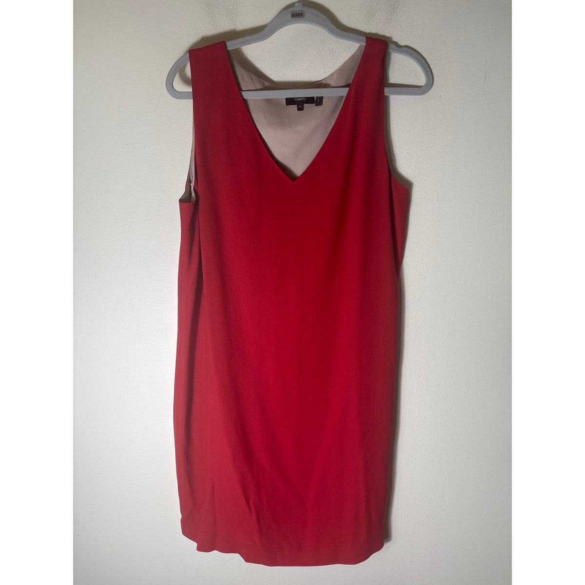 Theory Rust Sleeveless Shift Dress Sz 10