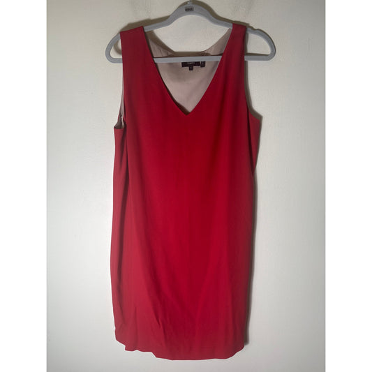 Theory Rust Sleeveless Shift Dress Sz 10