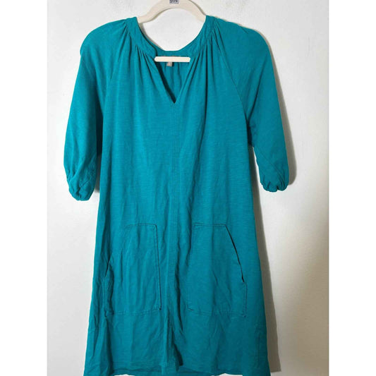 Lilla P Teal Short Sleeve Tee Dress Sz XS