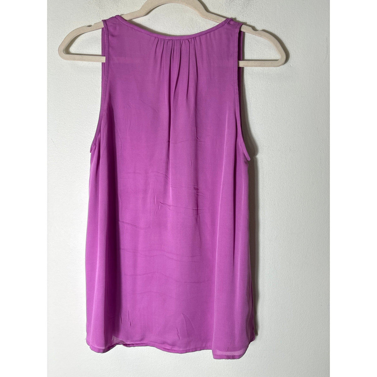 Joie Mauve Pink Tassle Tie Sleeveless Top Sz M