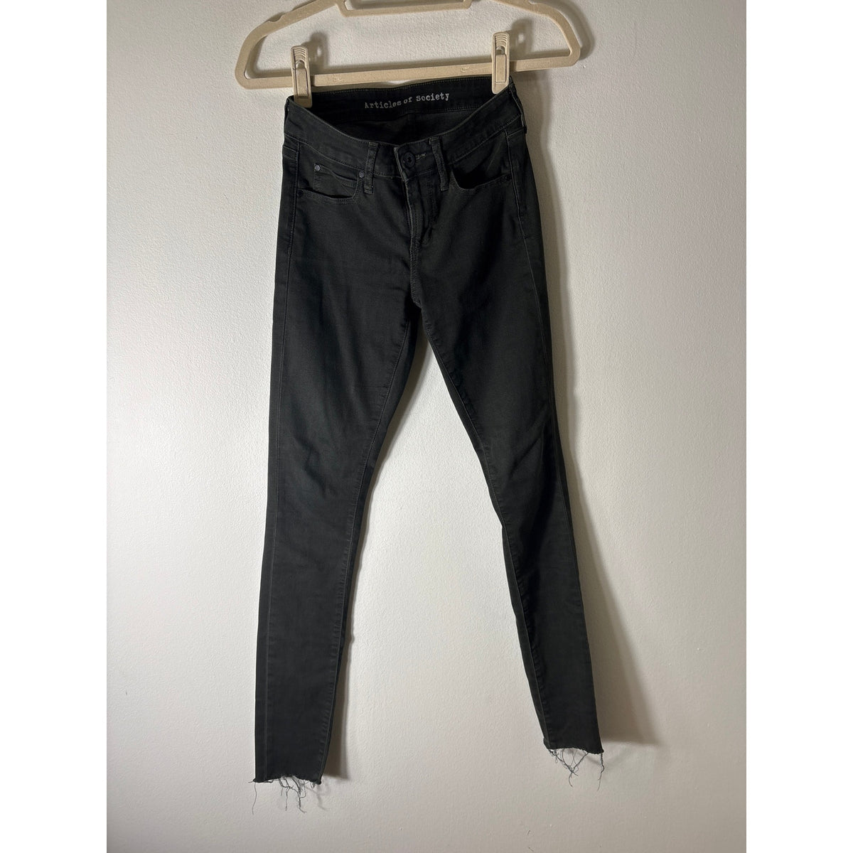 Articles of Society Dark Green Denim Sz 24