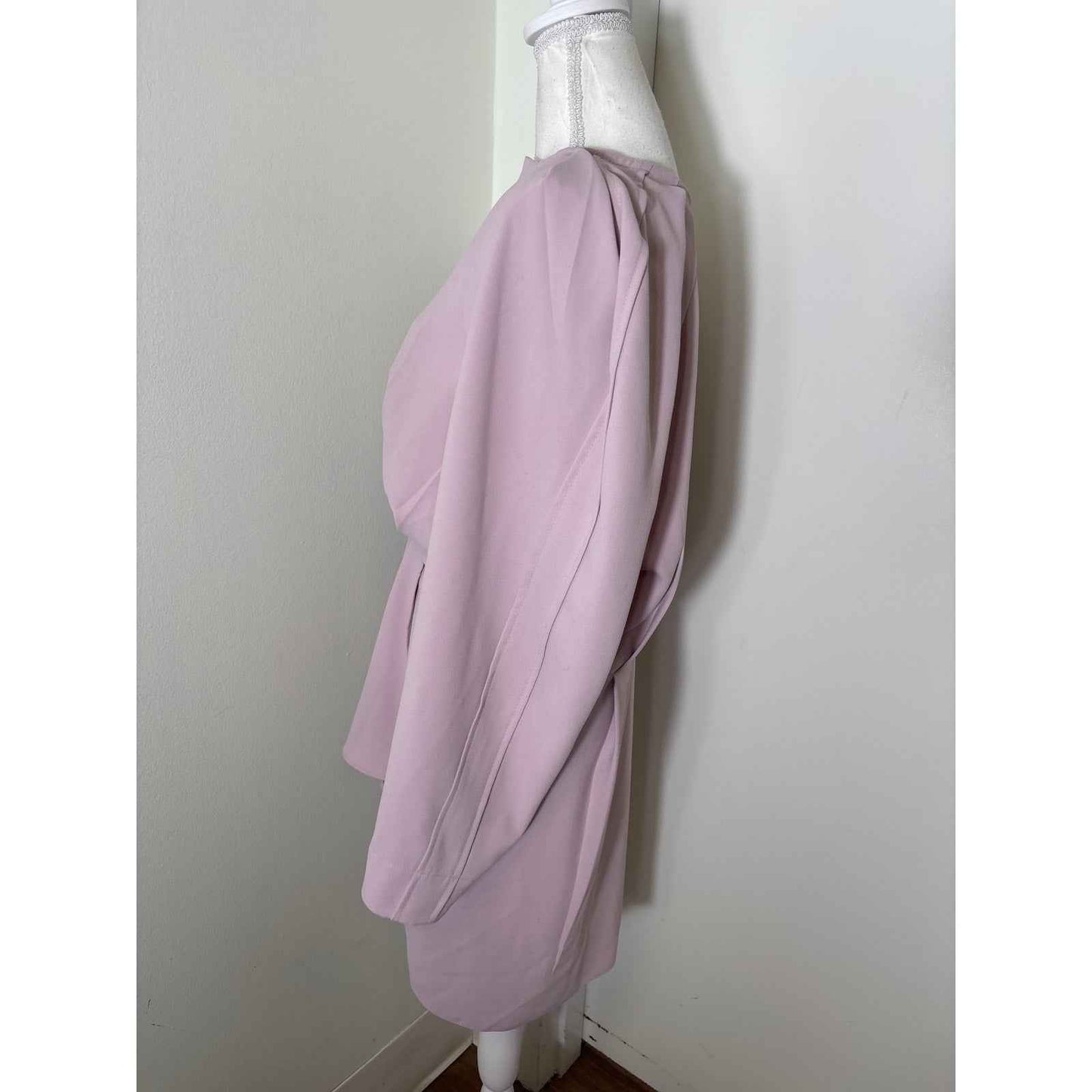 IRO PARIS Lavendar Long Sleeve Knee Length Faux Wrap Dress Sz 44