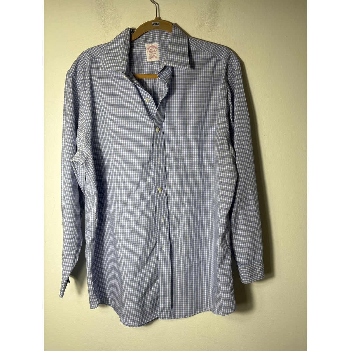 Men's Brooks Brothers Long Sleeve Cotton Button Down Shirt Sz M