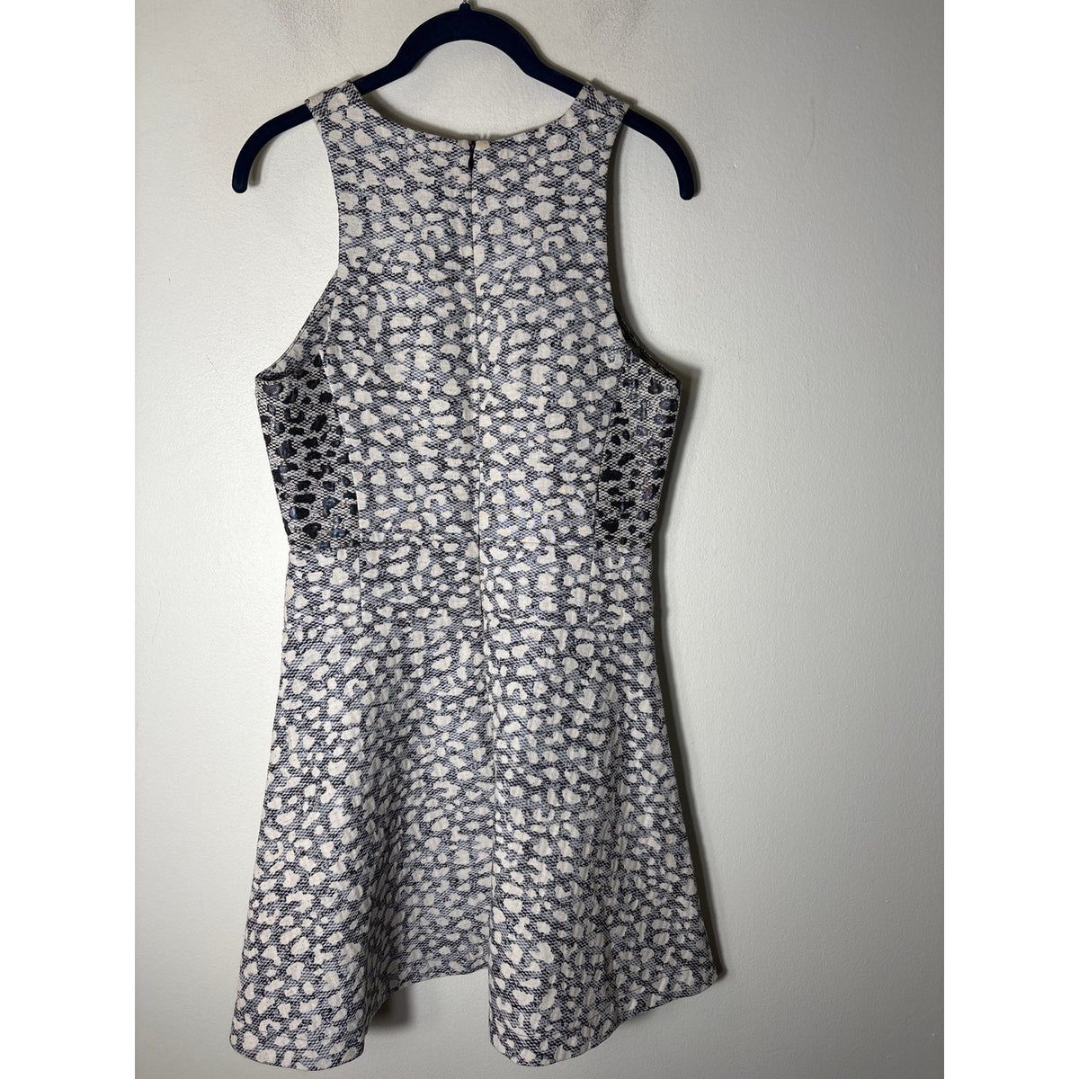 Townsen BLue and White Cheetah Print Mini Dress Sz 4