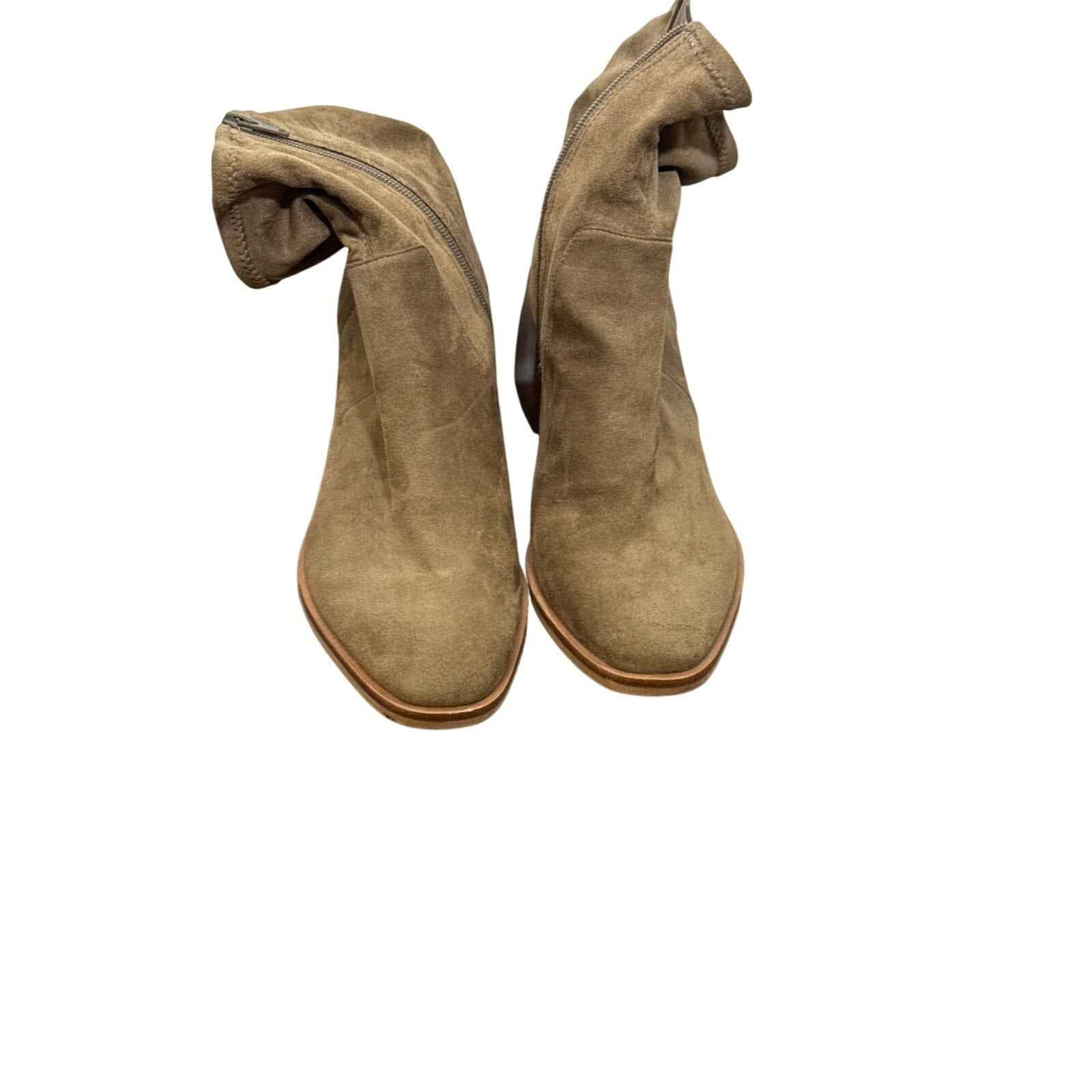 Dolce Vita Tan Suede Zip Up Bootie Sz 8