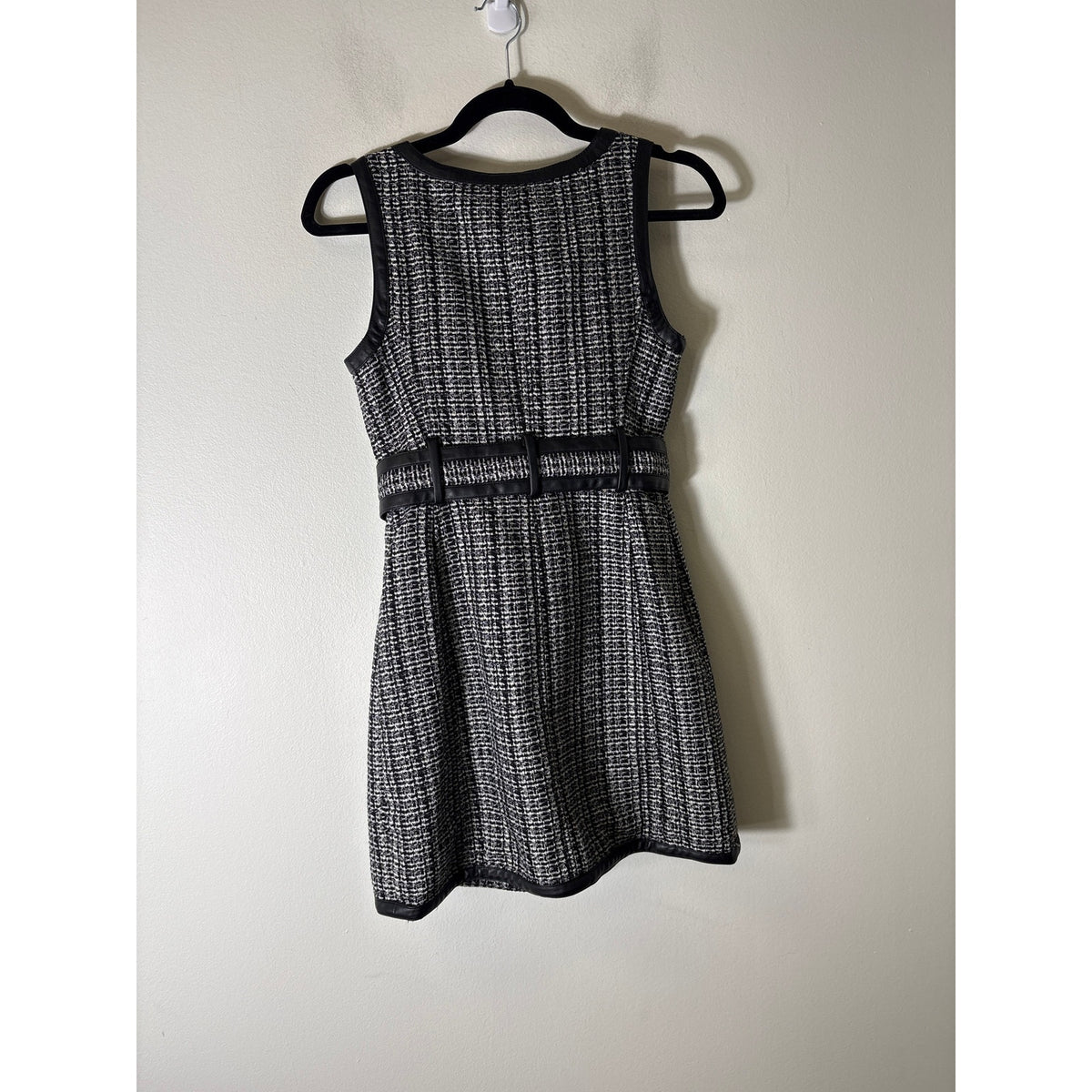 Maeve Black and White Plaid Houndstooth Romper Sz 00