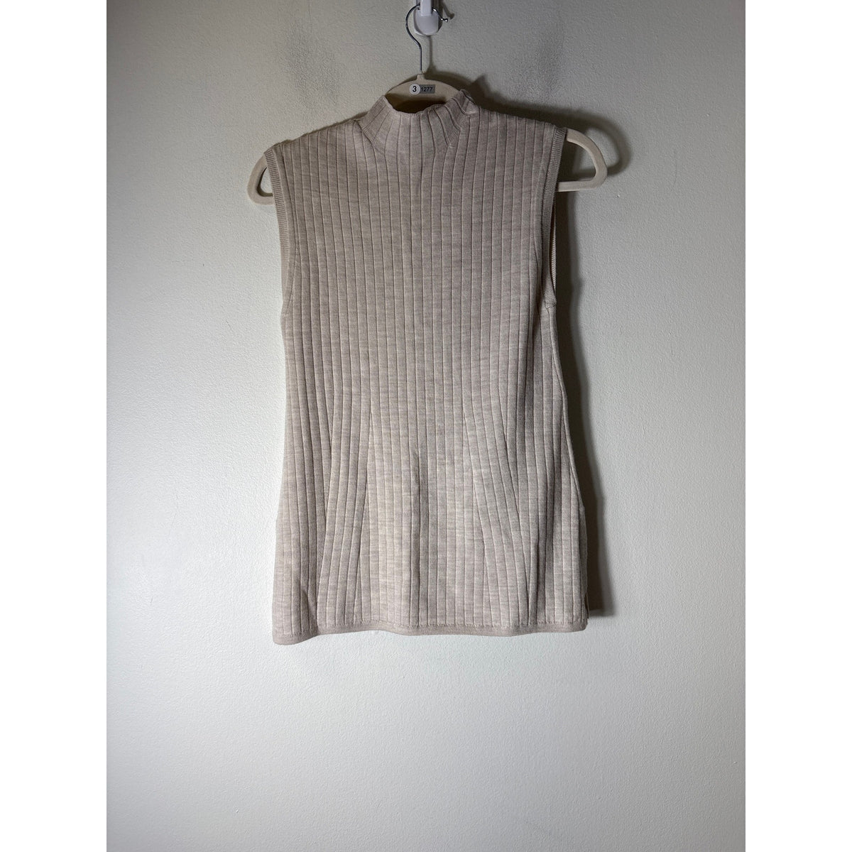 BR / Banana Republic Stone Ribbed Mock Neck Tank Sz XS