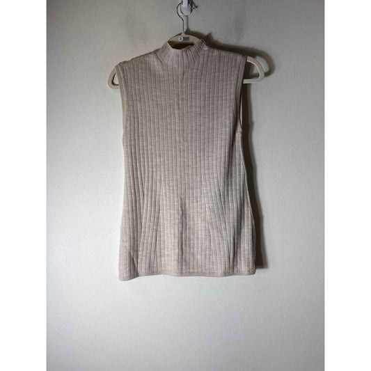 BR / Banana Republic Stone Ribbed Mock Neck Tank Sz XS