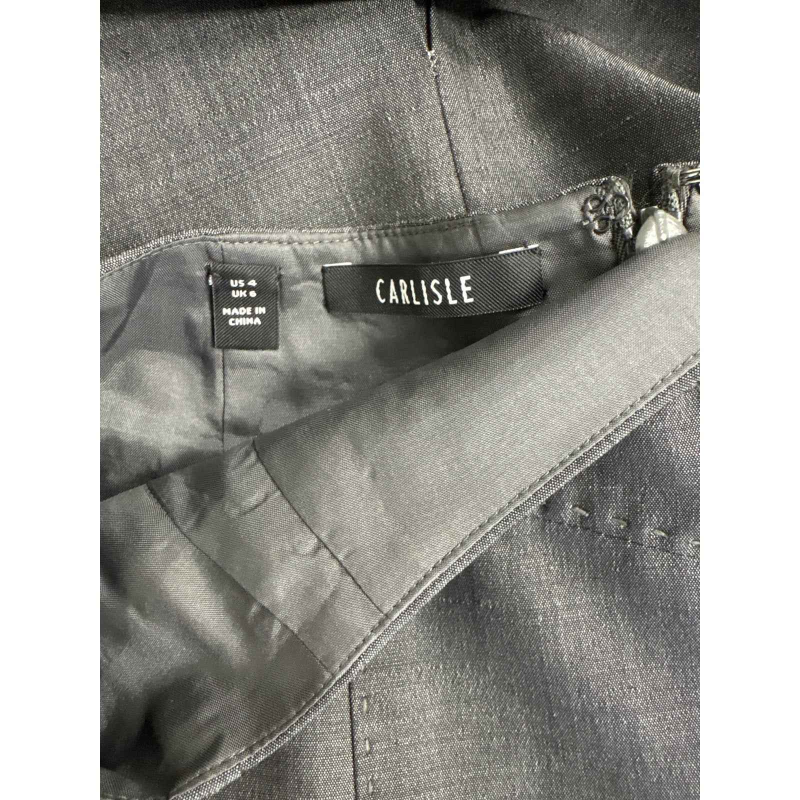 Carlisle Gray Pencil Skirt Sz 4