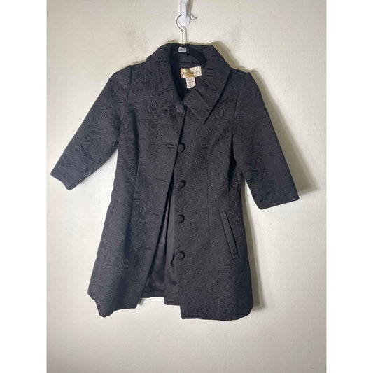 Francesca's Collection Black Long Sleeve Elegant Cocktail Jacket Sz S