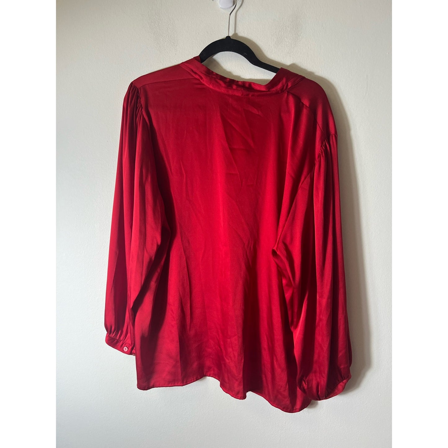 Chico's Red Long Sleeve V-Neck Tunic Sz 4