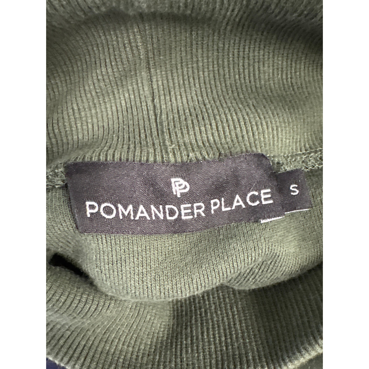 Pomander Place Dark Green Long Sleeve Turtleneck Dress  Sz S