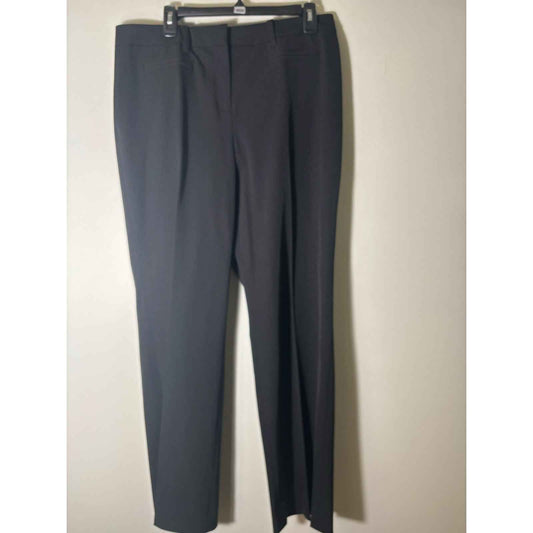 NWT Etcetera Black Straight Leg Ankle Dress Pants Sz 14