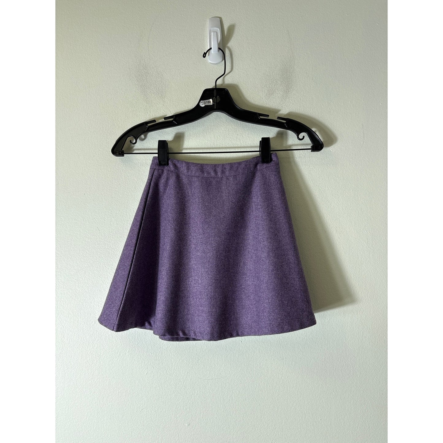 Girls Little English Purple Wool Skirt Sz 7