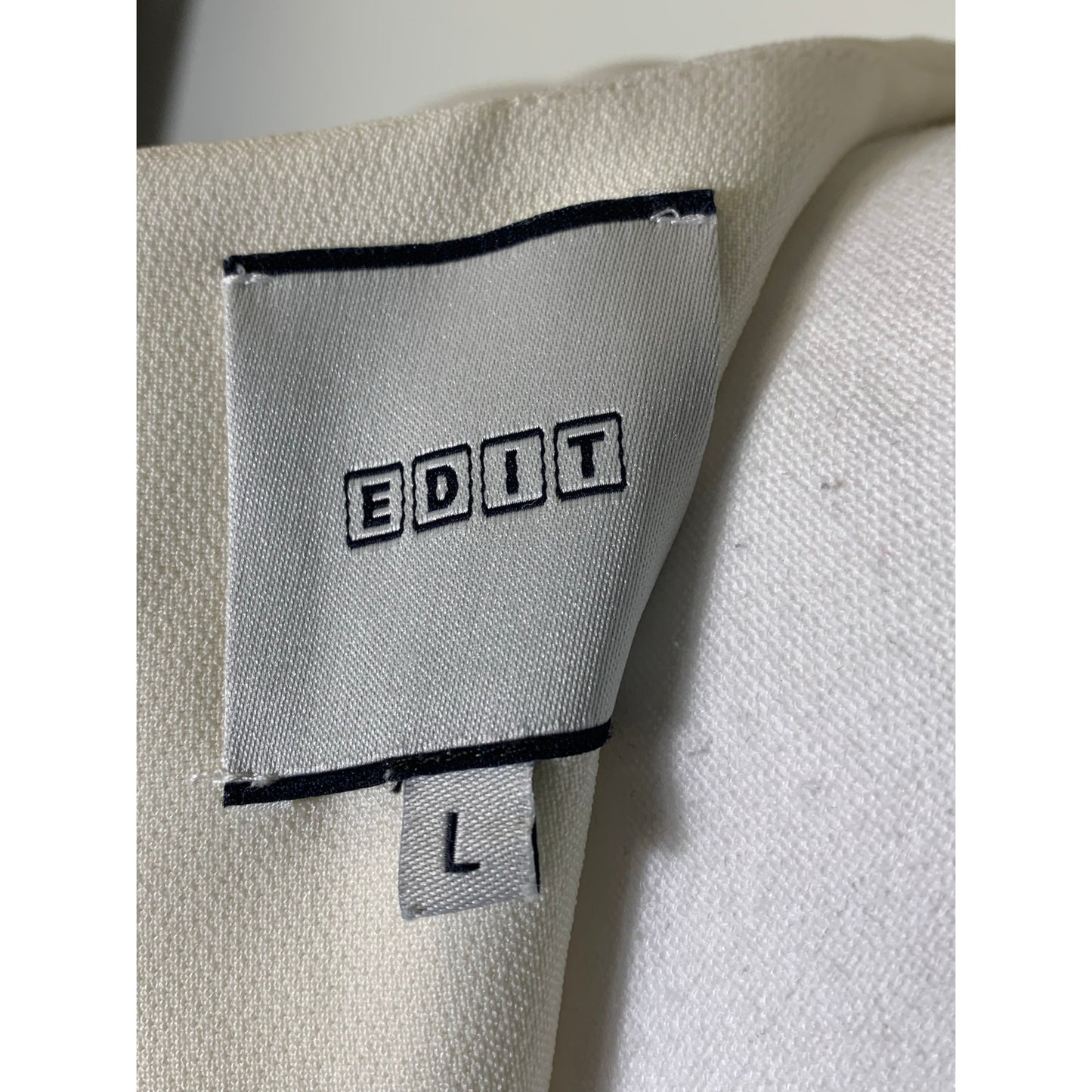 Edit White Bell Sleeve Top Sz L