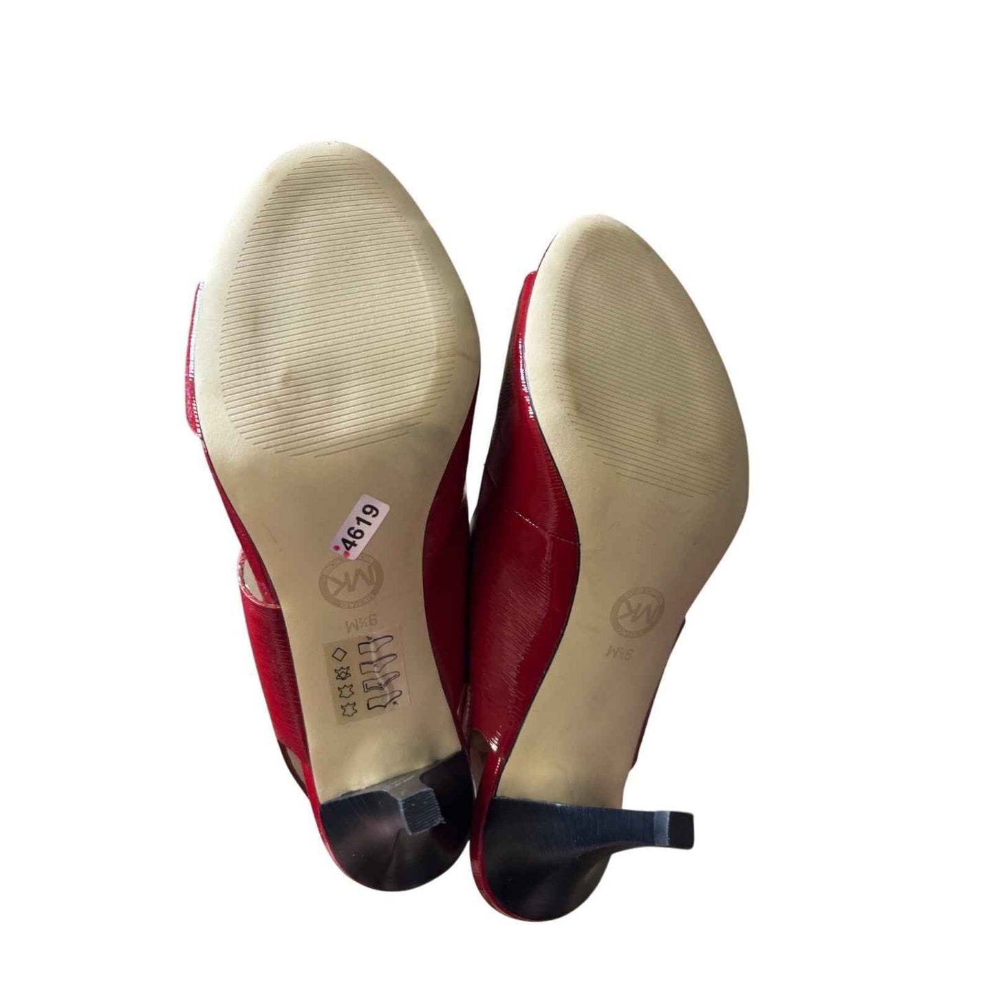 Micahel Kors Red Open Toe Sling Back Pumps Sz 9.5