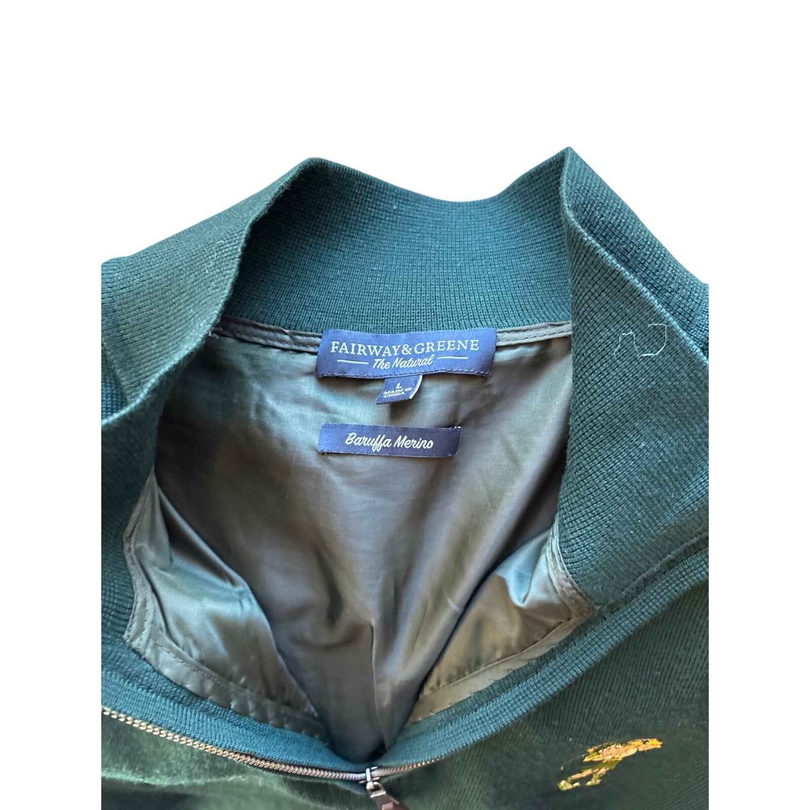 Men's Fairway and Geen The Natural Long Sleeve Spartan Pullover Sz L