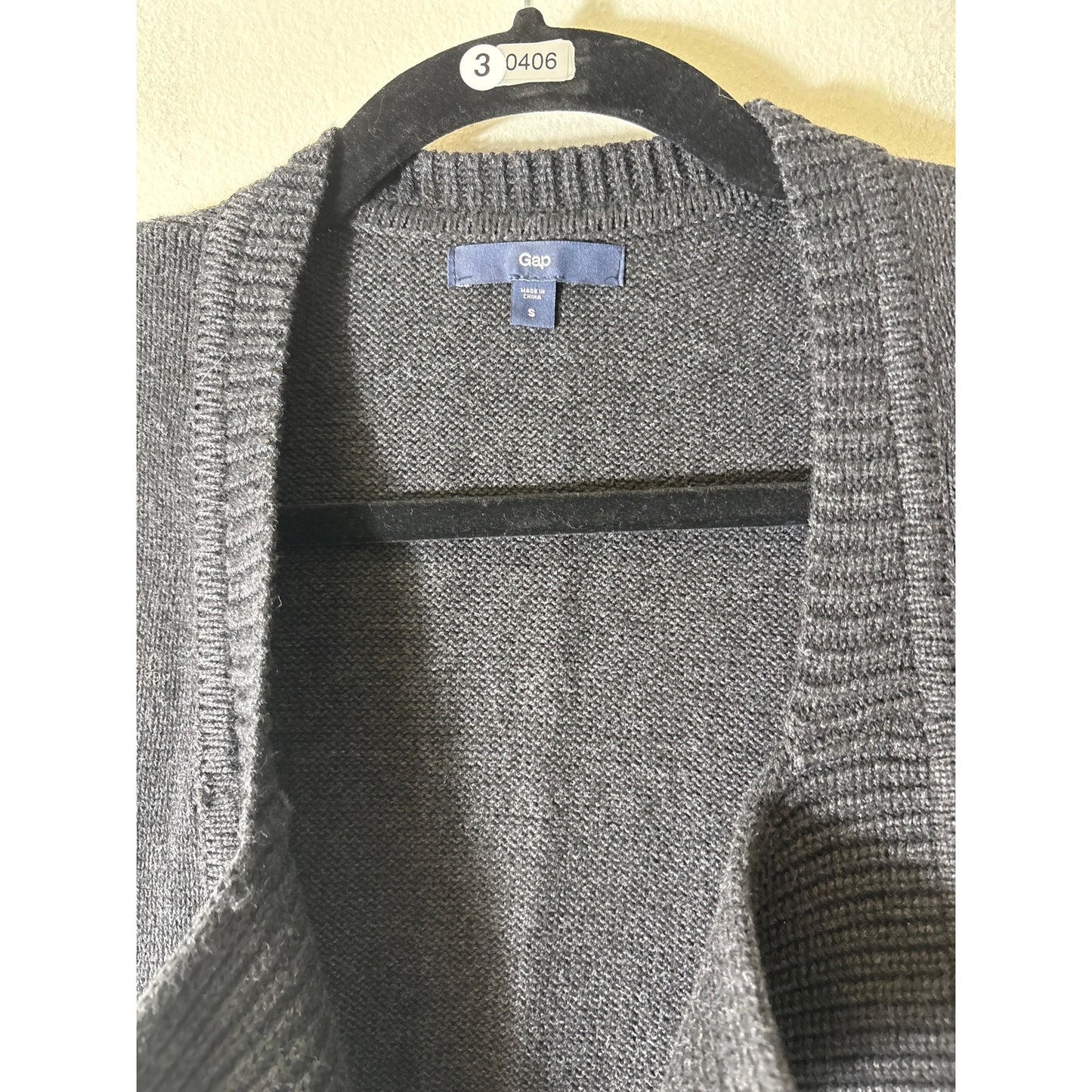 Gap Charcoal Sleevless Poncho Style Sweater Sz OS