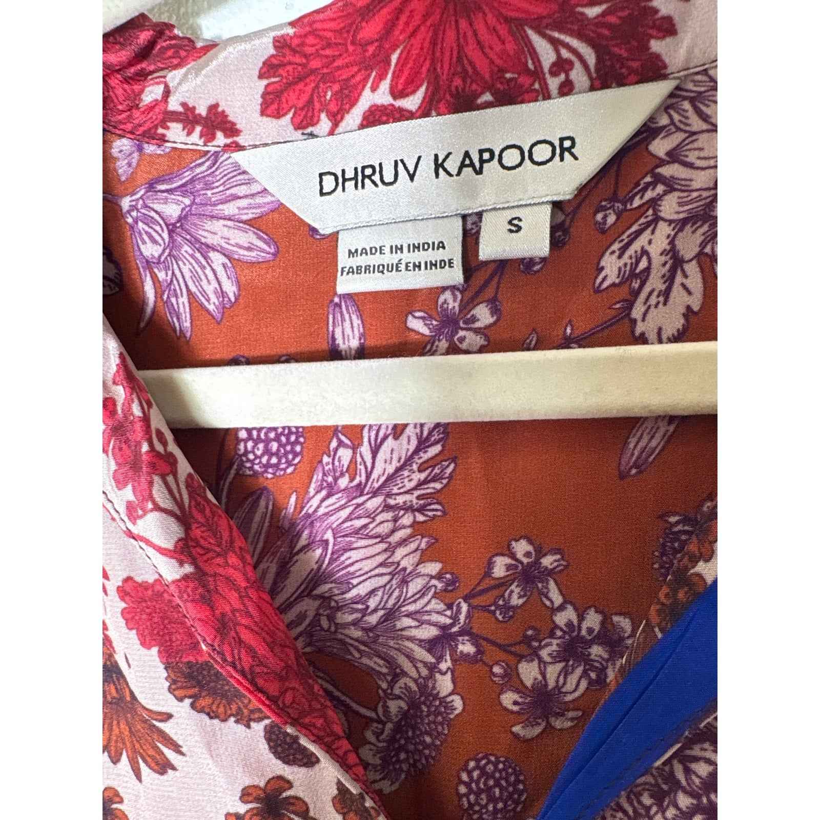 DHRUV KAPOOR Long Sleeve Patchwork mini Dress Sz S
