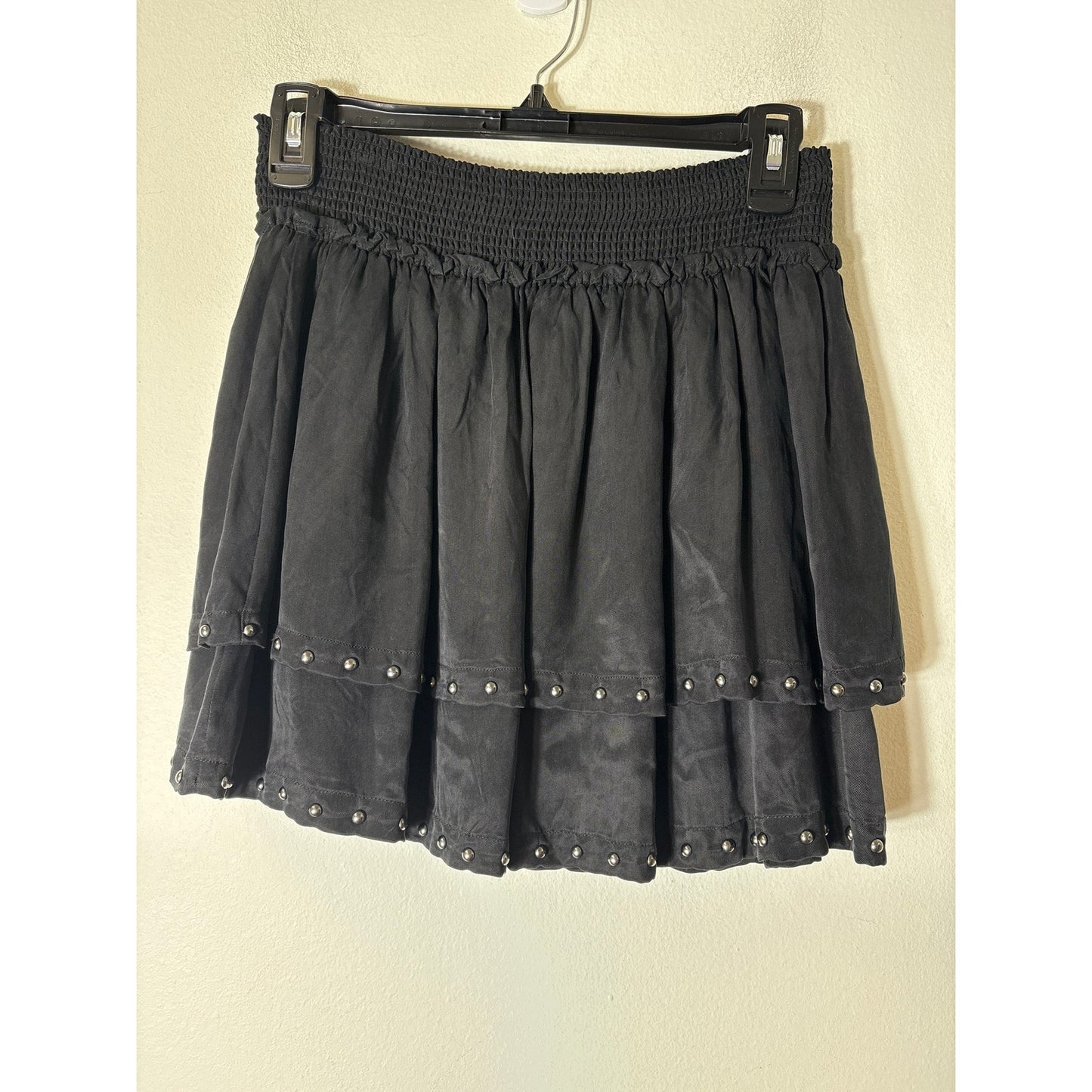 Rails Black Layered Studded Skirt Sz S