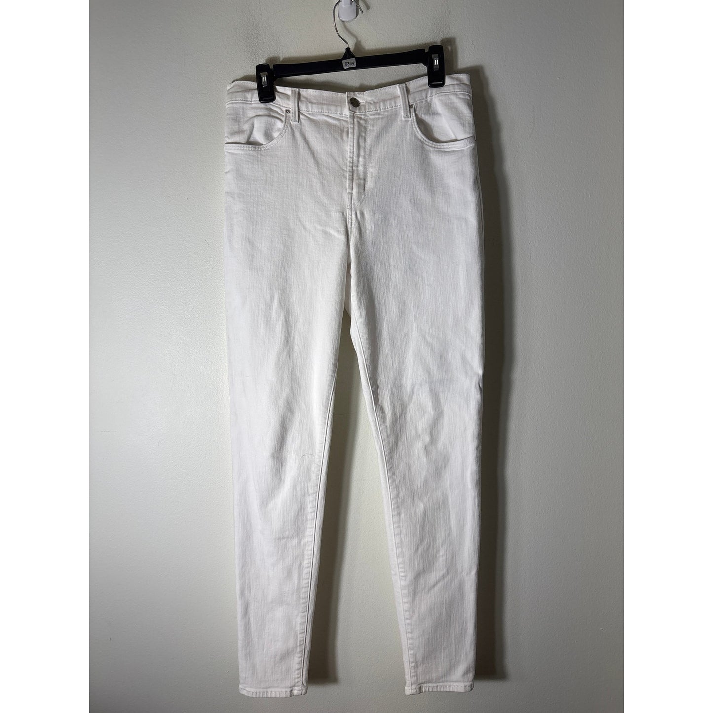 J Brand White "Maria High Rise Skinny" Denim Jeans Sz 32