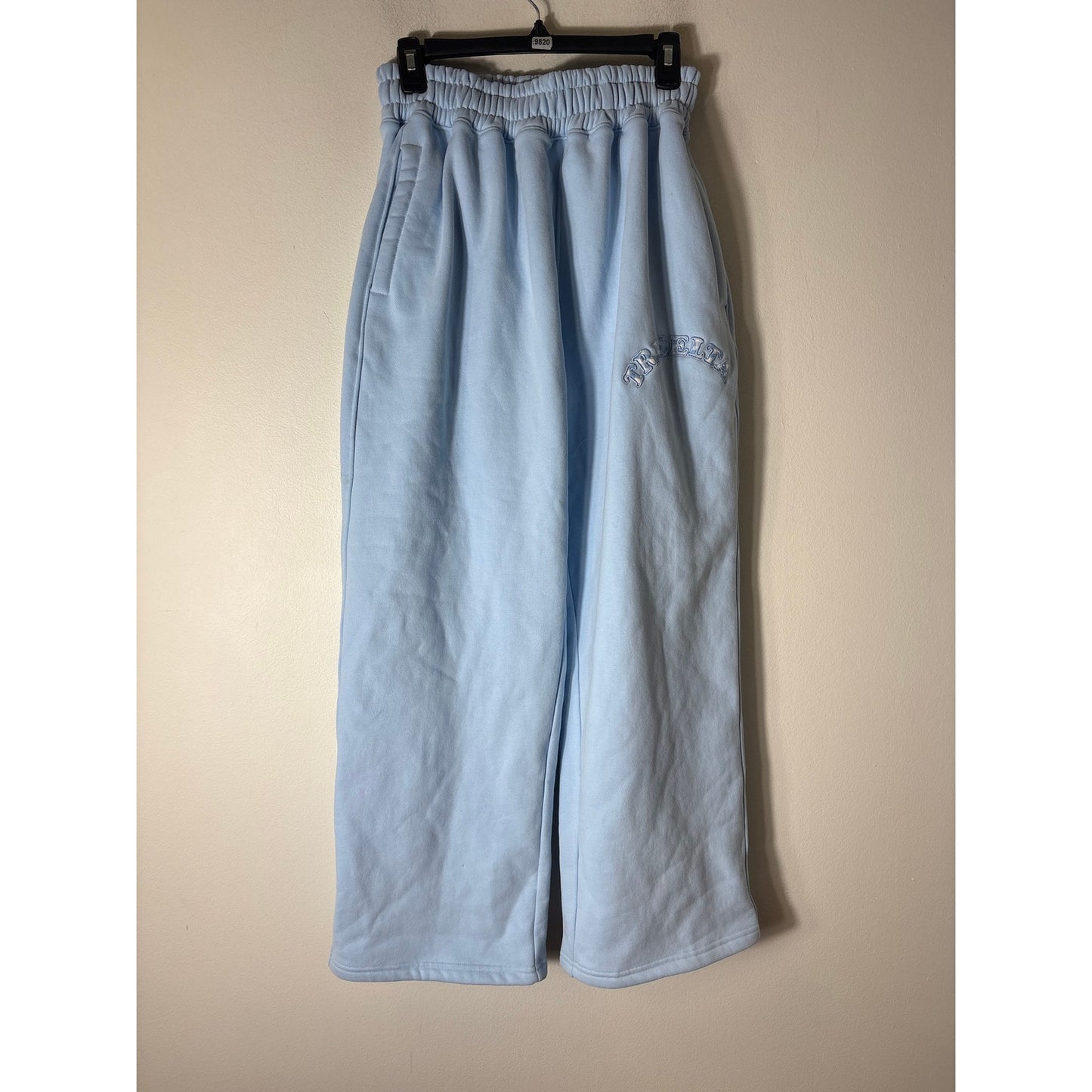 Alpha Apparel Tri Delta Baby Blue Sweat Pants Sz L