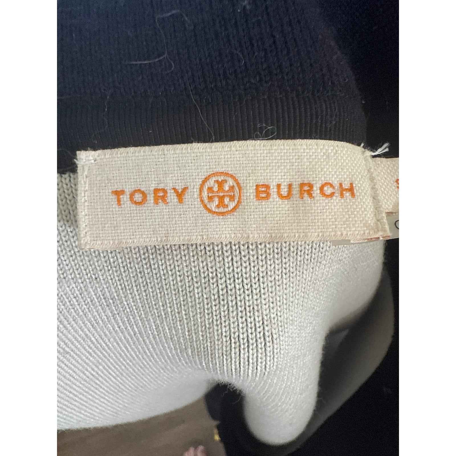 Tory Burch Black Sleeveless Knit Sweater Dress Sz S/P