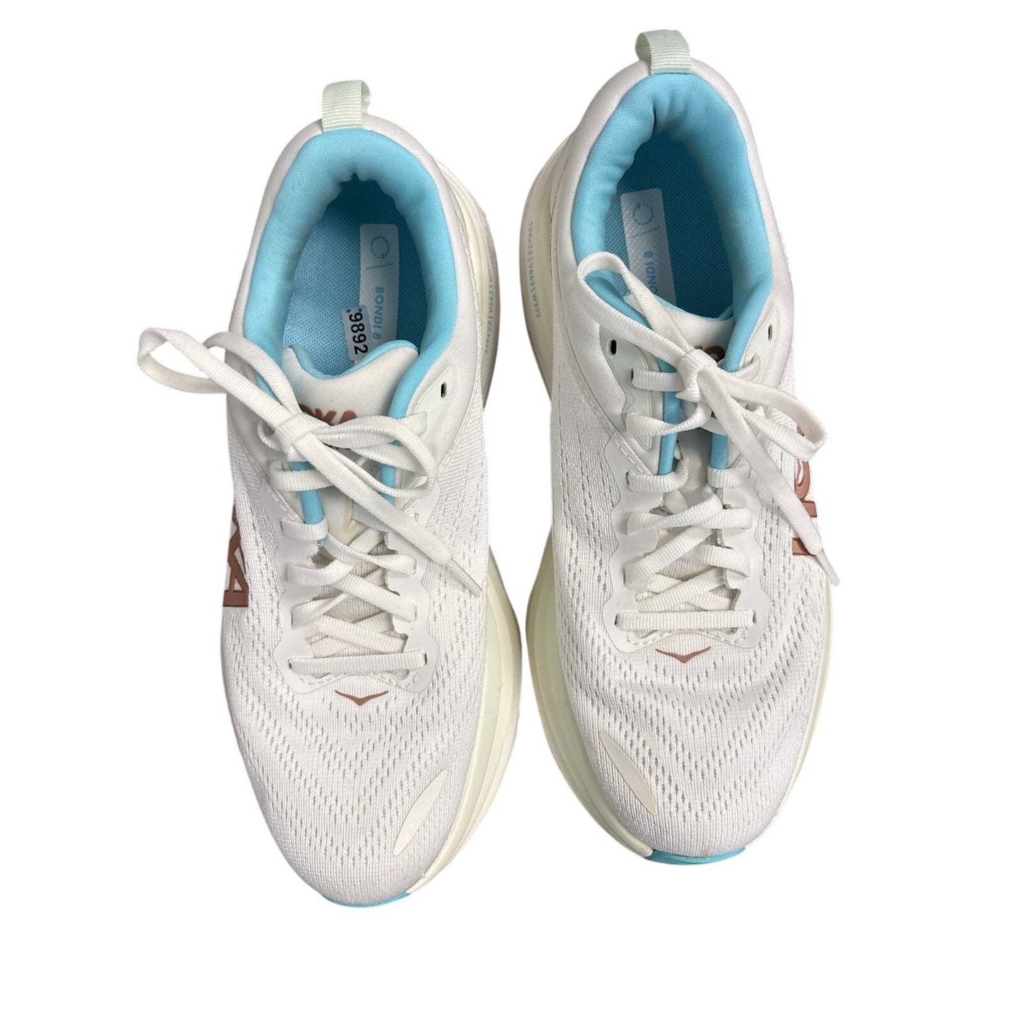 Hoka Bondi 8 White Tennis Shoes Sz 8