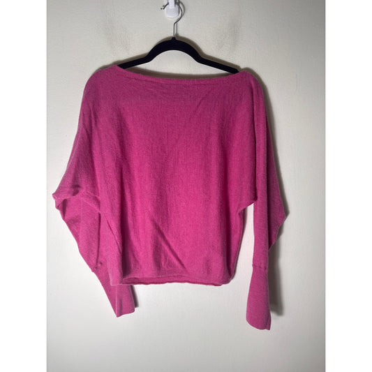 The Cashmere Project Deep Pink Long Sleeve Sweater Sz L
