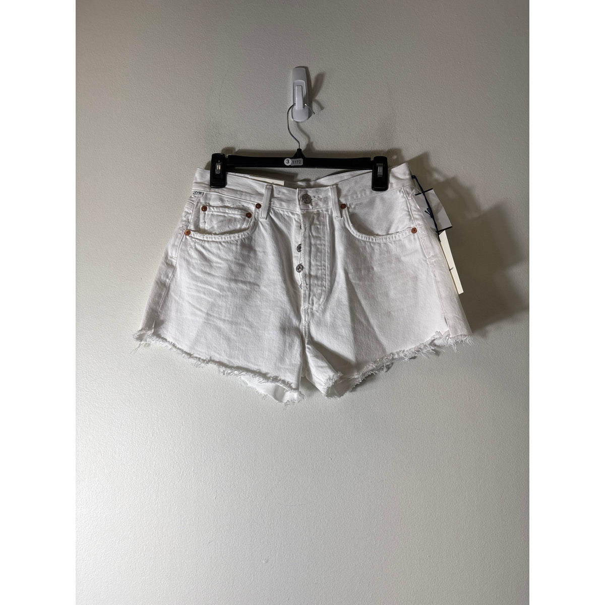 NWT Citizens of Humanity White "Marlow"  Off Shorts Sz 28