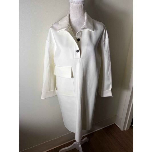 NWT Sarah Pacini Creme Scuba Stretch Dress Sz 02