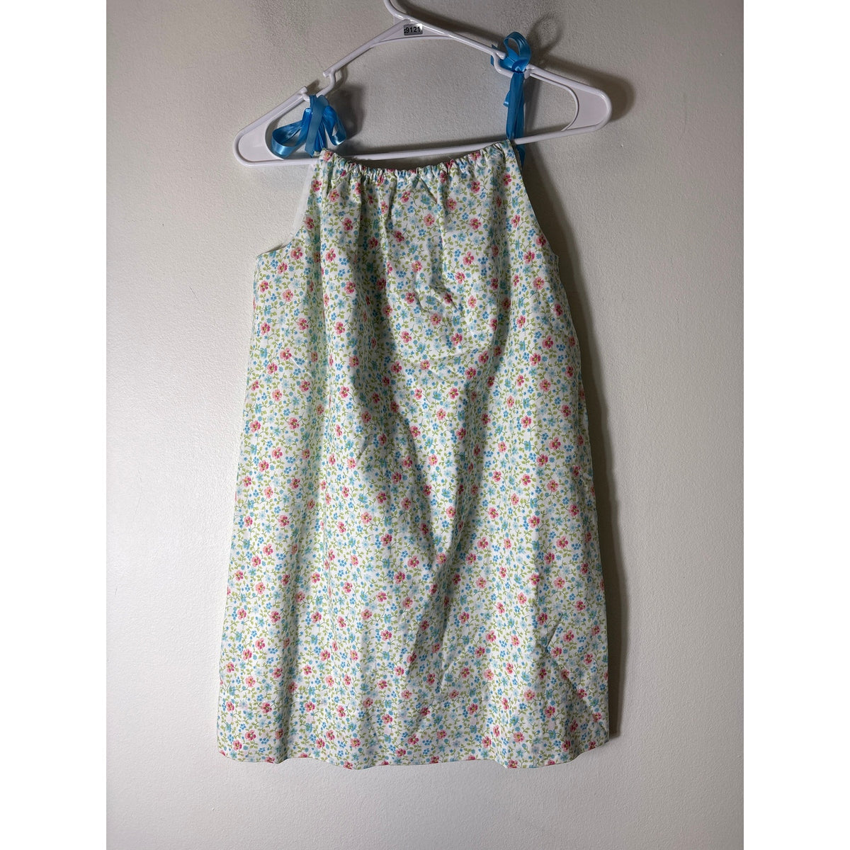 Girls Vintage Just in Cases Blue,Pink&Green pillowcase dress Sz4