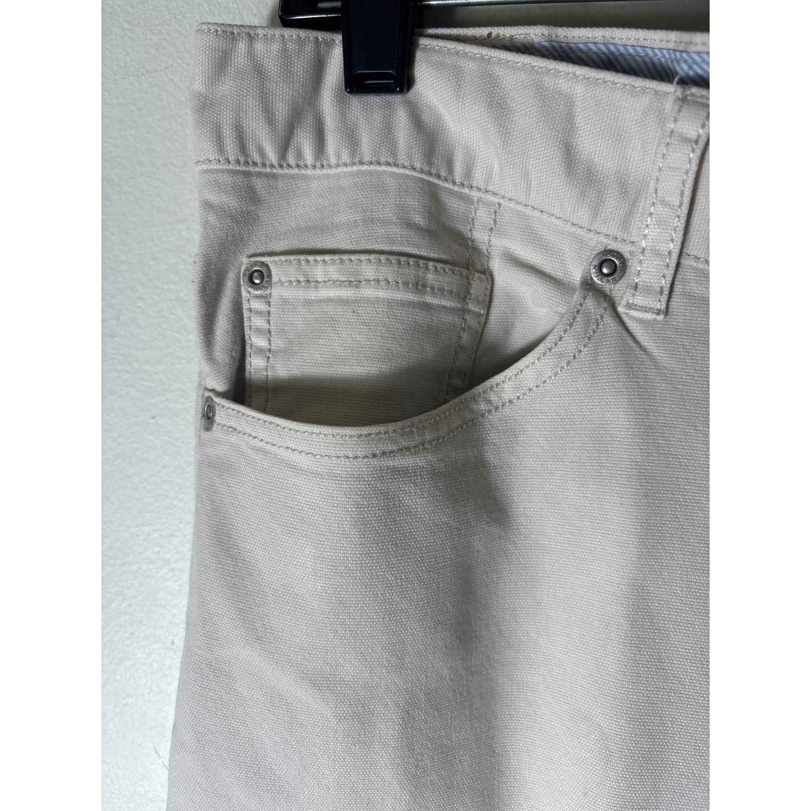 Mens Peter Millar Cream Denim Slacks Sz 40