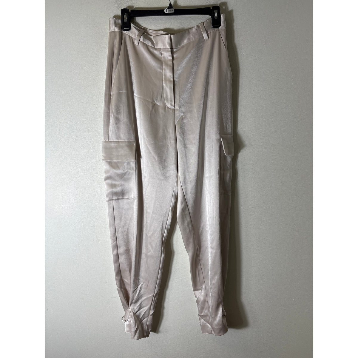 Babaton Cream Silky Cargo Pants sz 10