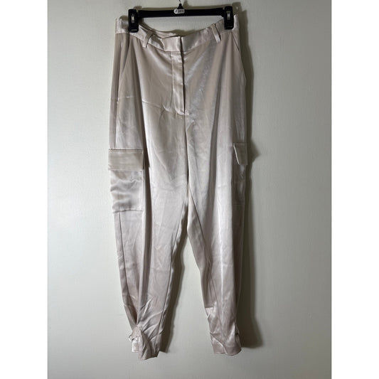 Babaton Cream Silky Cargo Pants sz 10