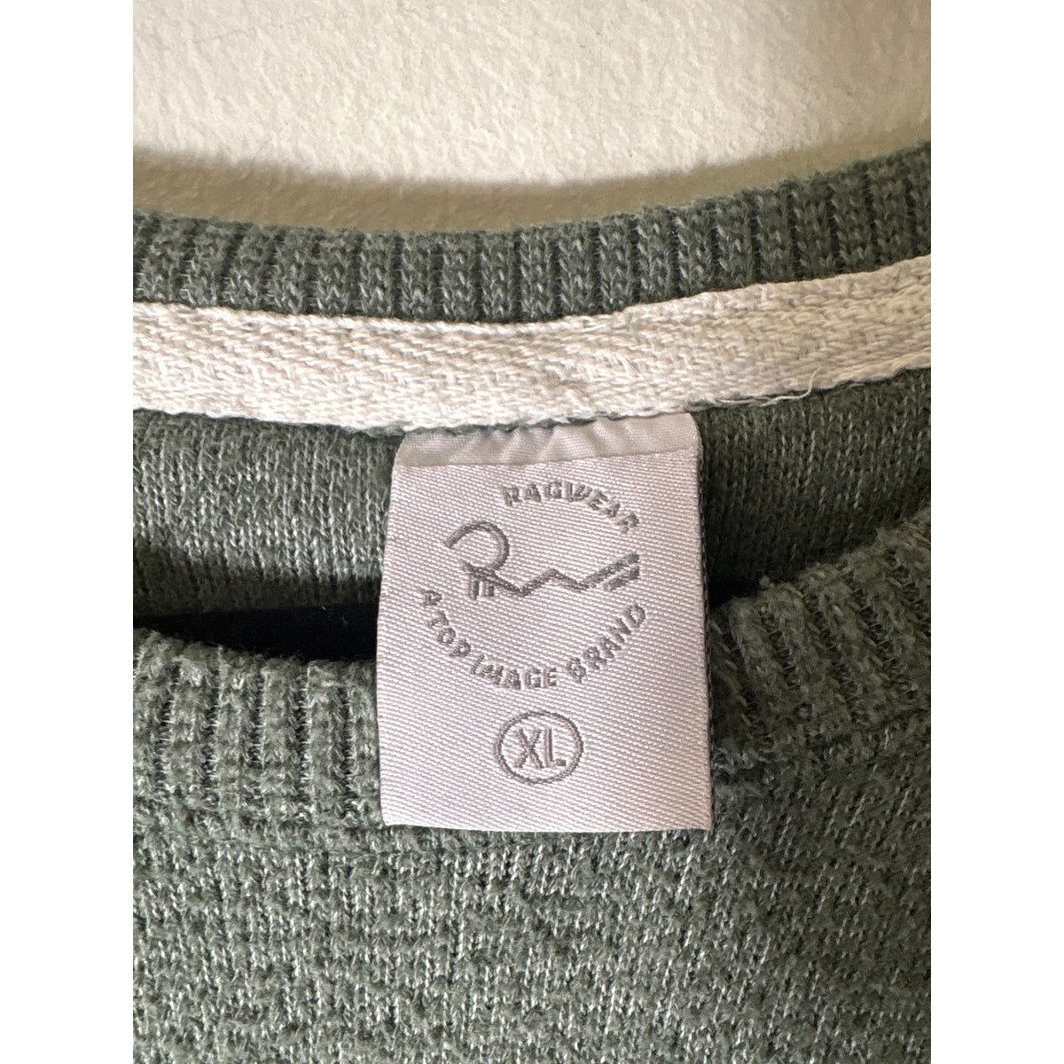 Men's Ragwear Sage Green Long Sleeve "Telluride" Sweater Sz XL