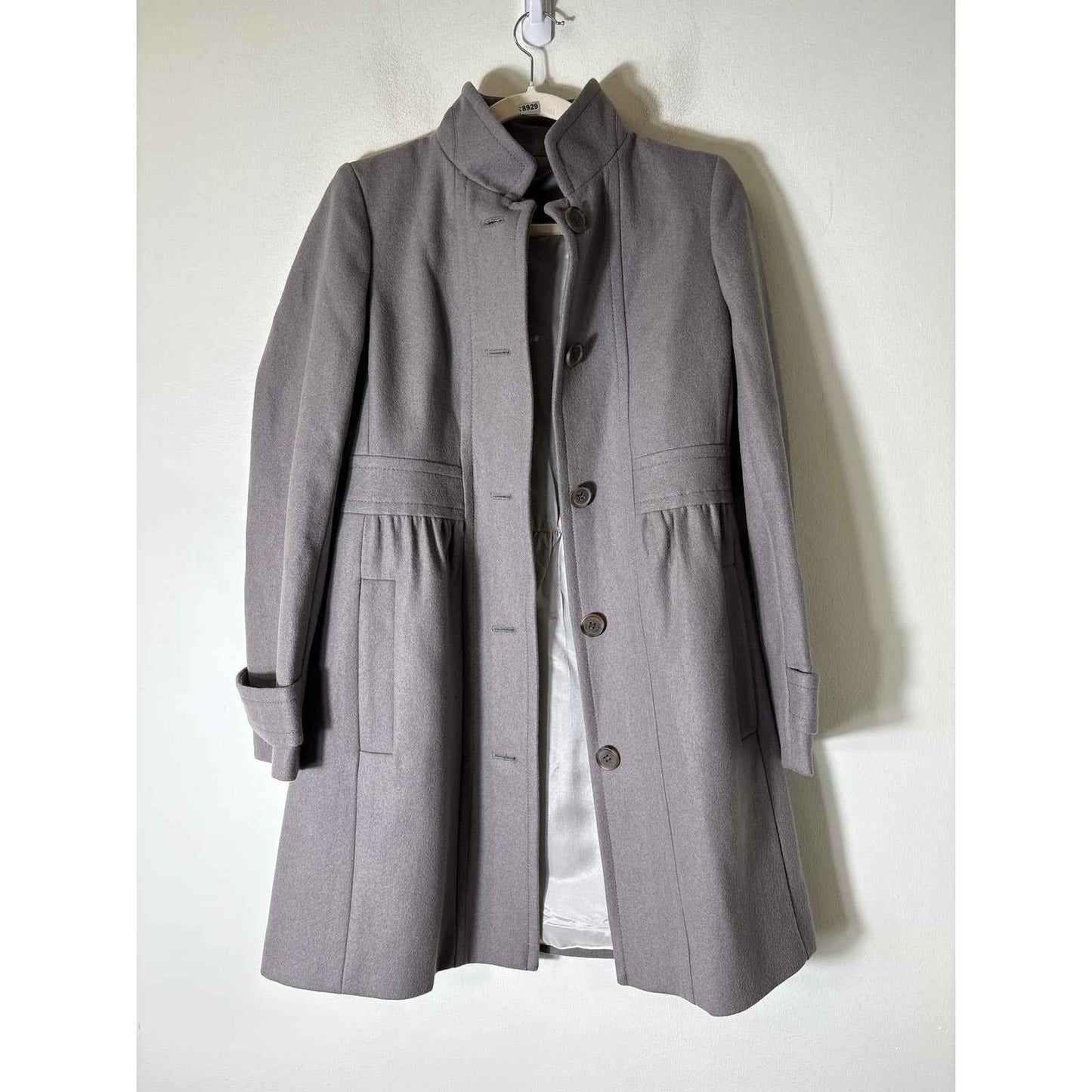 J.Crew Gray Wool Blend Winter Coat Sz 4