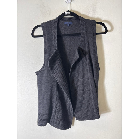 Gap Charcoal Sleevless Poncho Style Sweater Sz OS