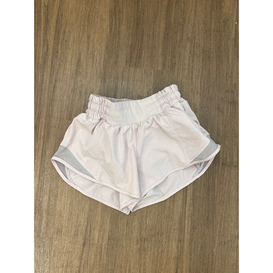 Lululemon Pale Pink Short Athletic Shorts Sz 0