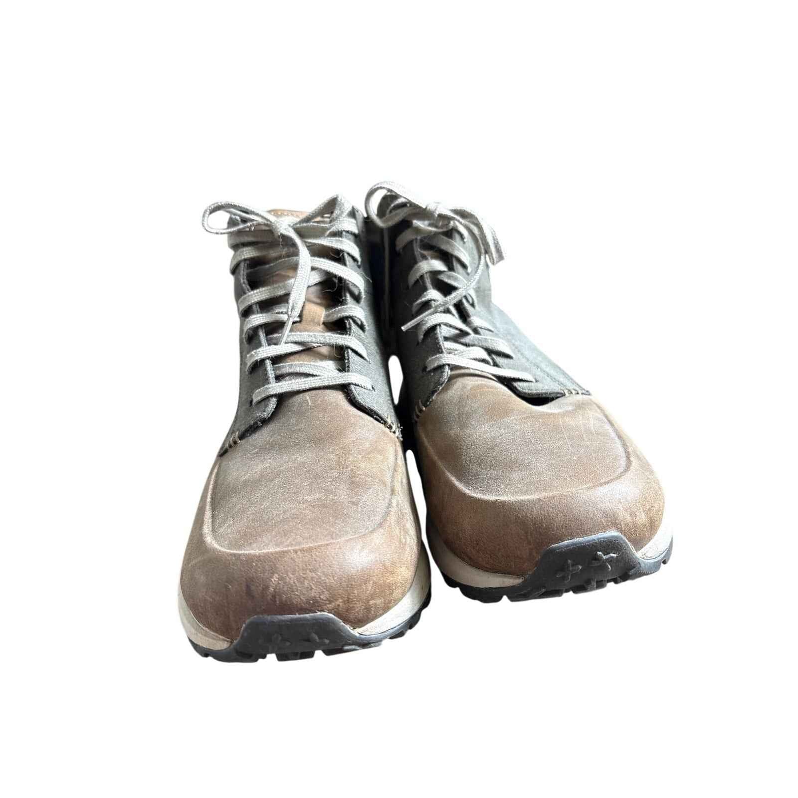 Mens Merrell Brown Leather and Canvas Hybrid Everyday Boot Sz 11