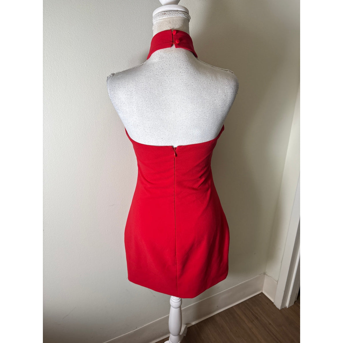 Likely Red Halter Cocktail Dress Sz 4
