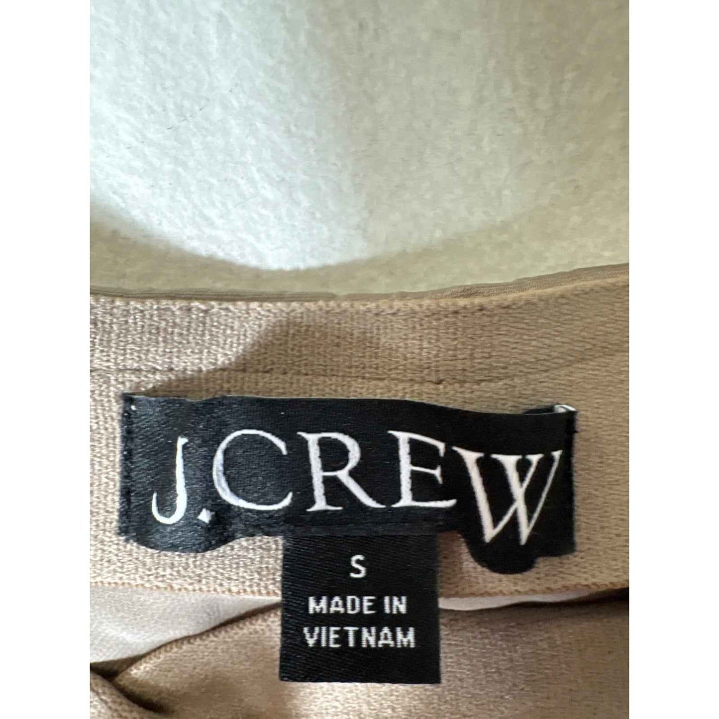 J.Crew Taupe Accordian Pleat Midi Skirt Sz S