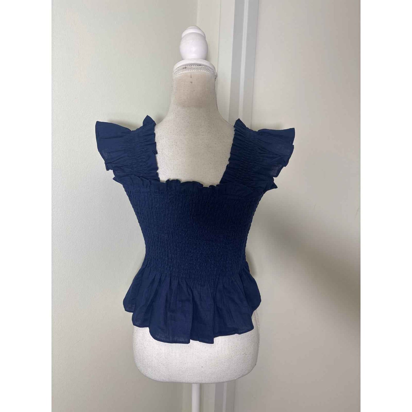 NWT Hill House Navy Paz Top Sz L