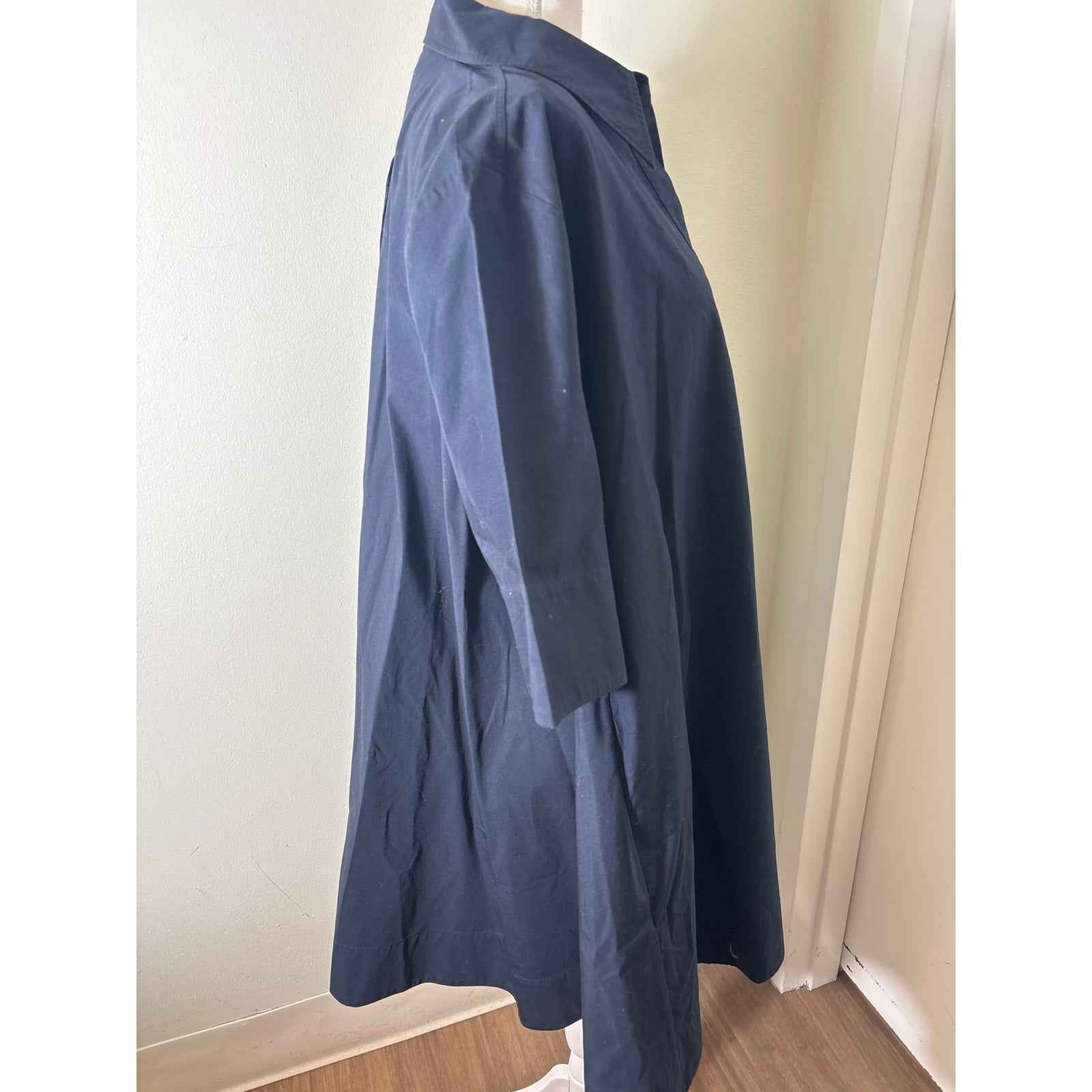 COS Navy Trapeze Short Sleeve Mini Dress/Top Sz 12