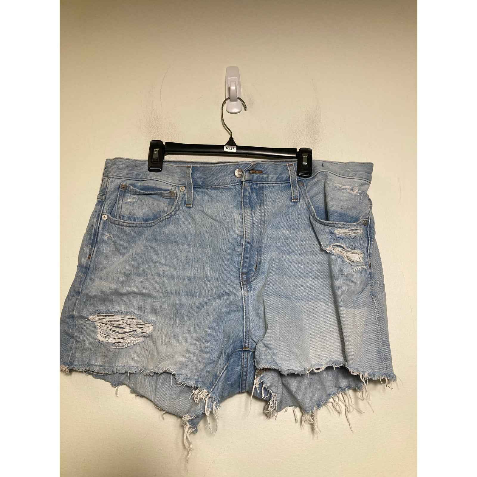 Madewell Blue Relaxed Denim Shorts Sz 33