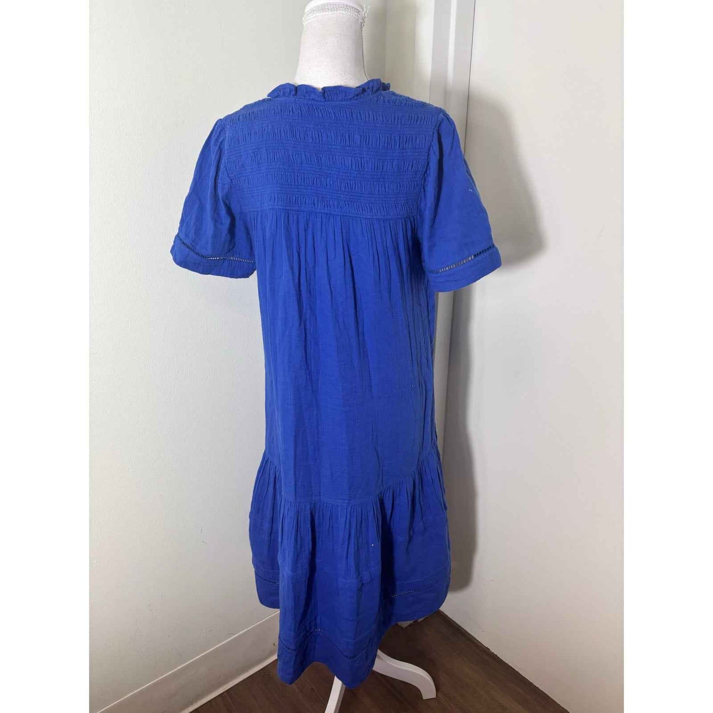 ME+EM Cobalt Blue Gauze Maxi Dress Sz 4