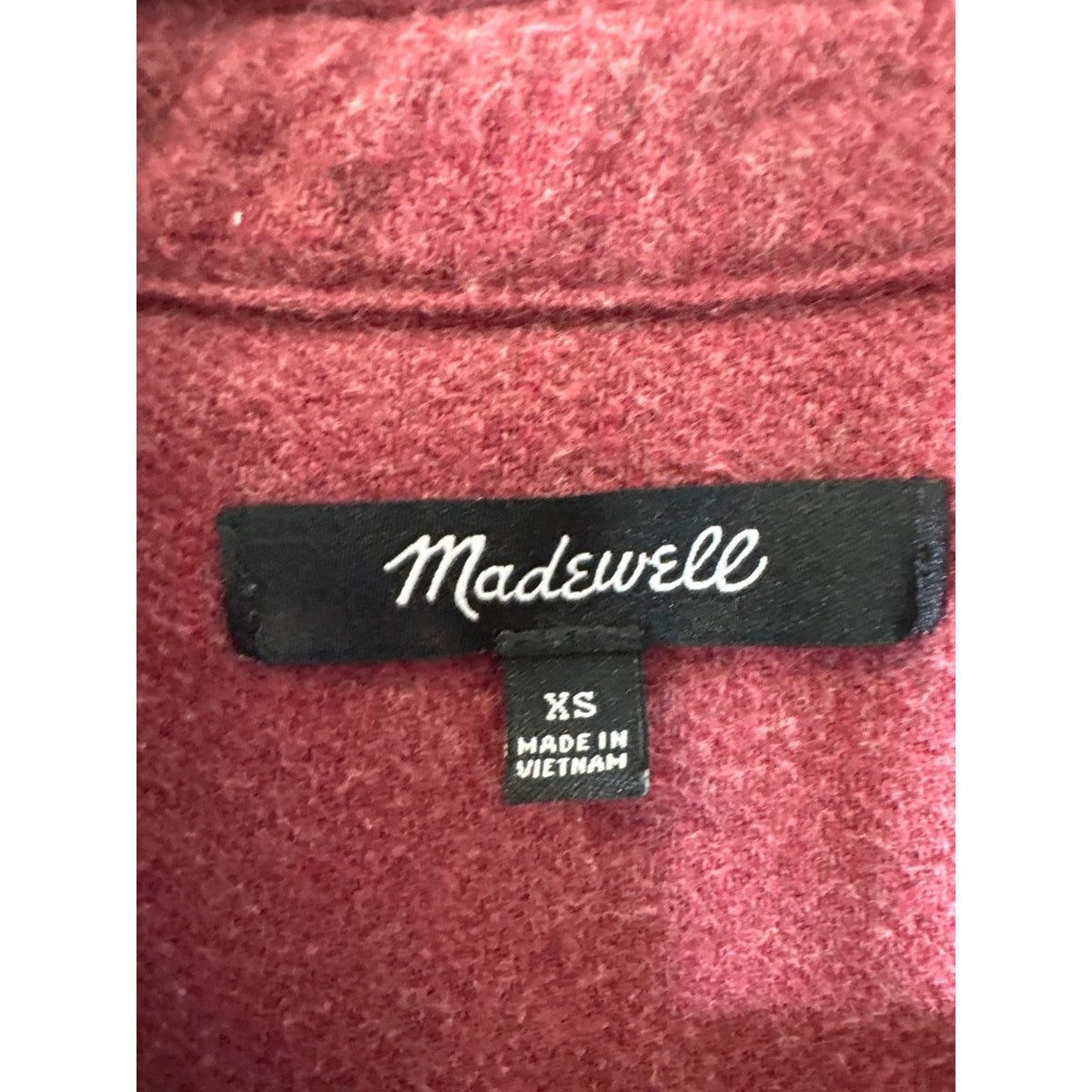 Madewell Rust Flannel Button Up Shirt Sz Xs
